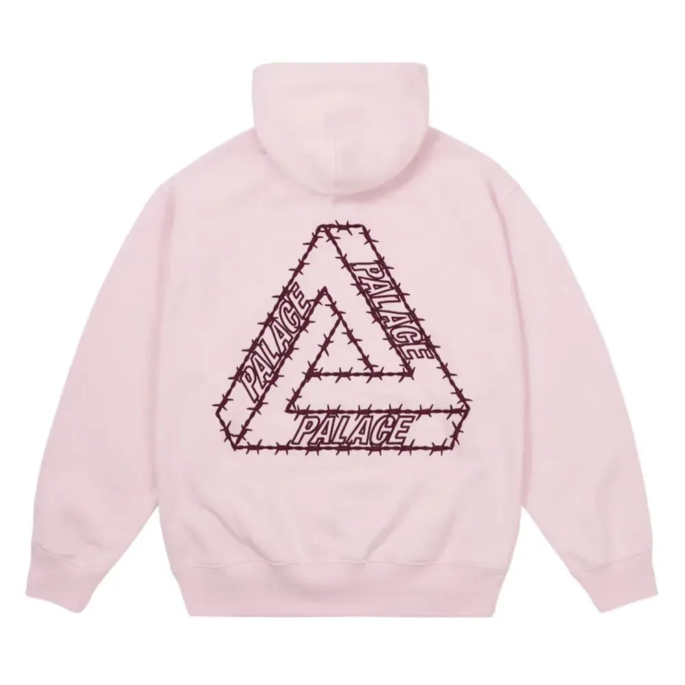 Moletom Palace Barbed Tri-Ferg Hood Lush Flush Pink