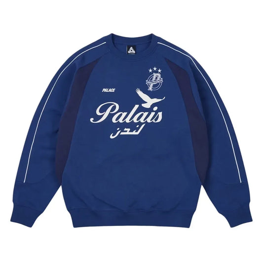 Moletom Palace Palais Pro-Team Crew Blue Berry