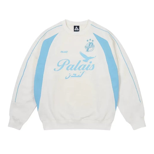 Moletom Palace Palais Pro-Team Crew White