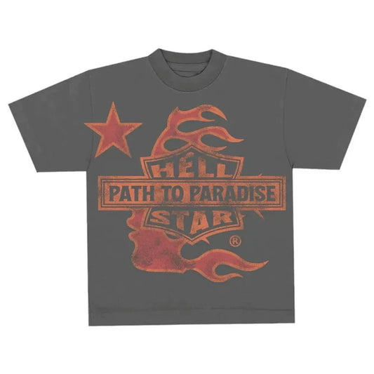 Camiseta Hellstar Path To Paradise Vintage Black