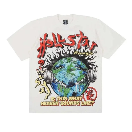 Camiseta Hellstar Records Heaven On Earth White