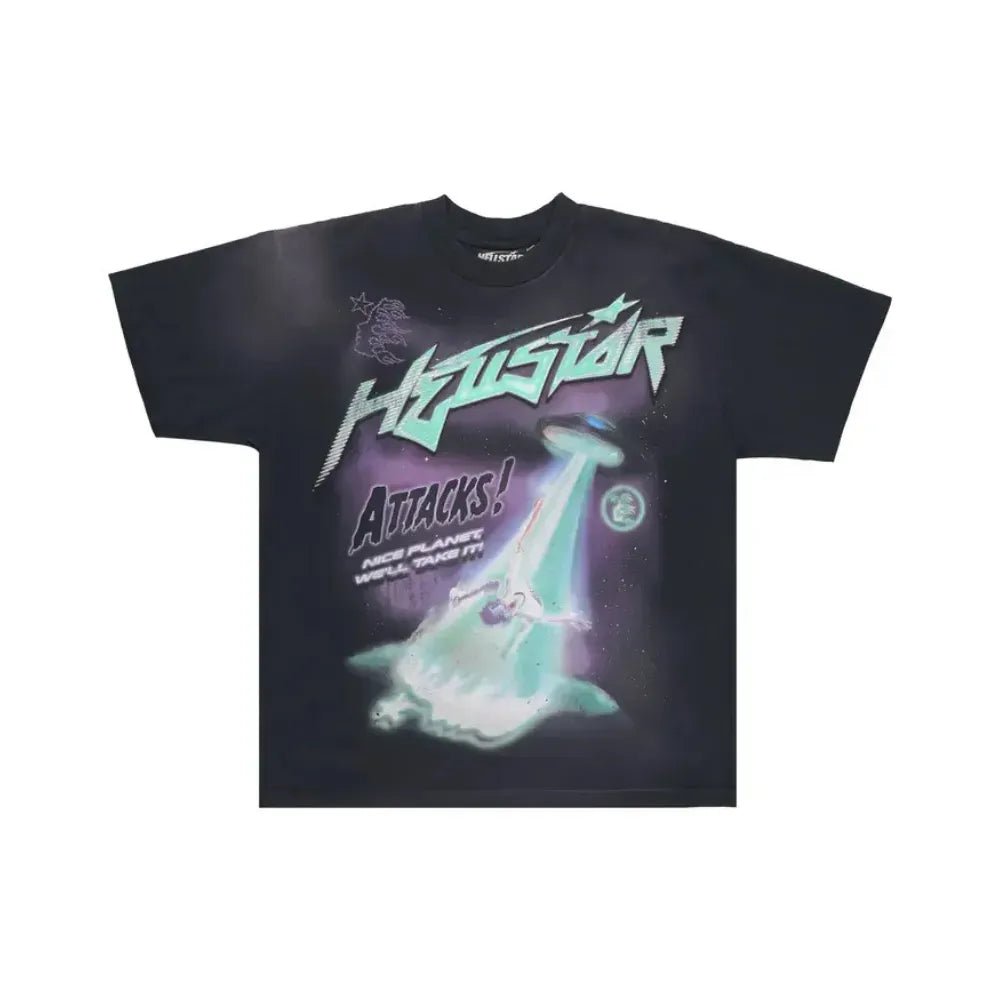 Camiseta Hellstar Attacks Black Green