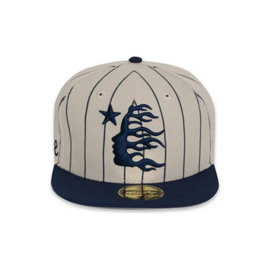 Boné Hellstar Path To Paradise Pinstripe Baseball Fitted Grey Navy