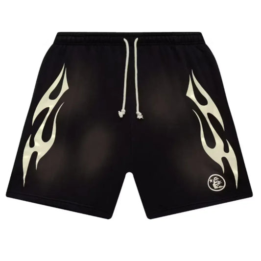 Shorts Hellstar Flame Brown White