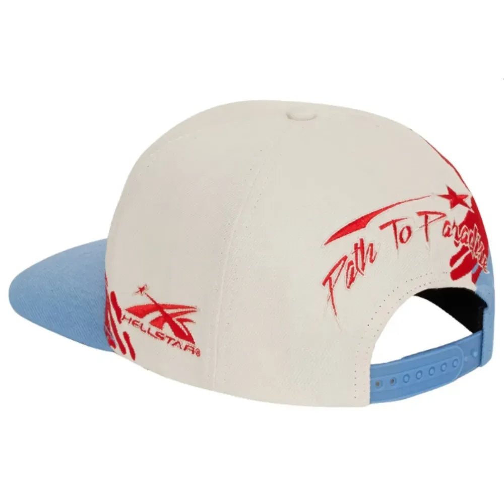 Boné Hellstar Paintbrush Snapback Red Blue