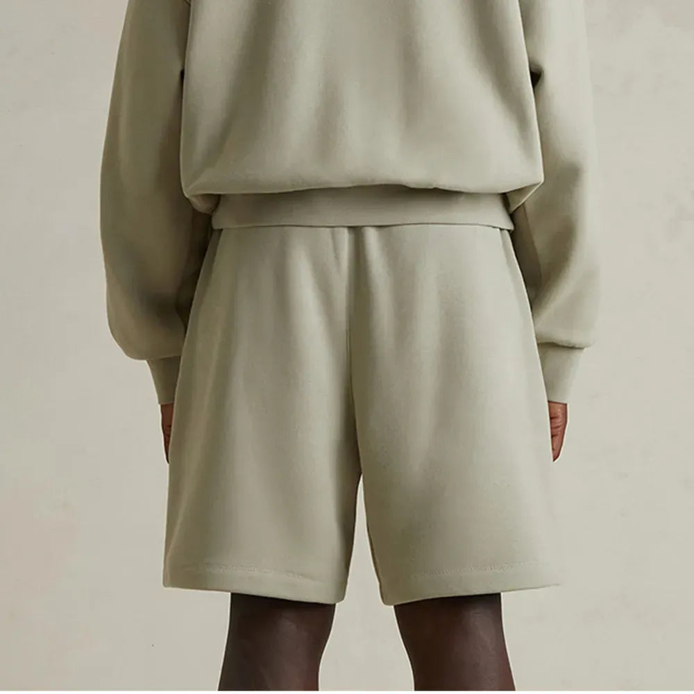 Fear of God Essentials Soccer Fleece Sweat Shorts (Abbey Stone)