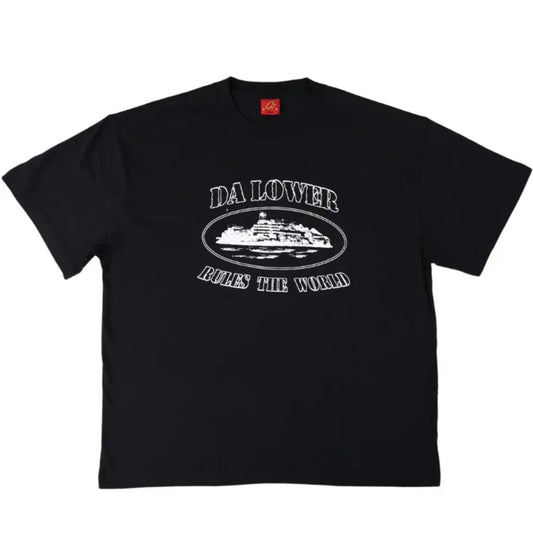 Camiseta Corteiz Alcatraz Da Lower Black
