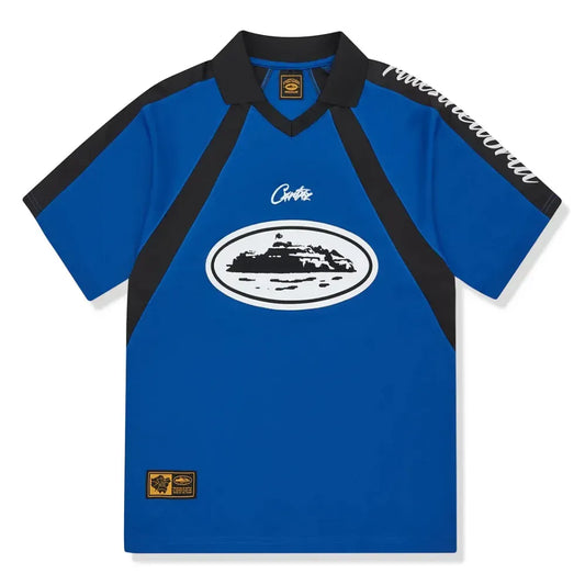 Camiseta Corteiz Alcatraz Navy Football Jersey Blue