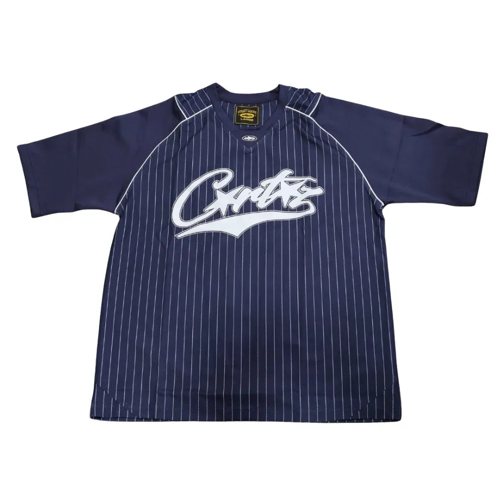 Camiseta Corteiz Jersey EUA Tour Navy