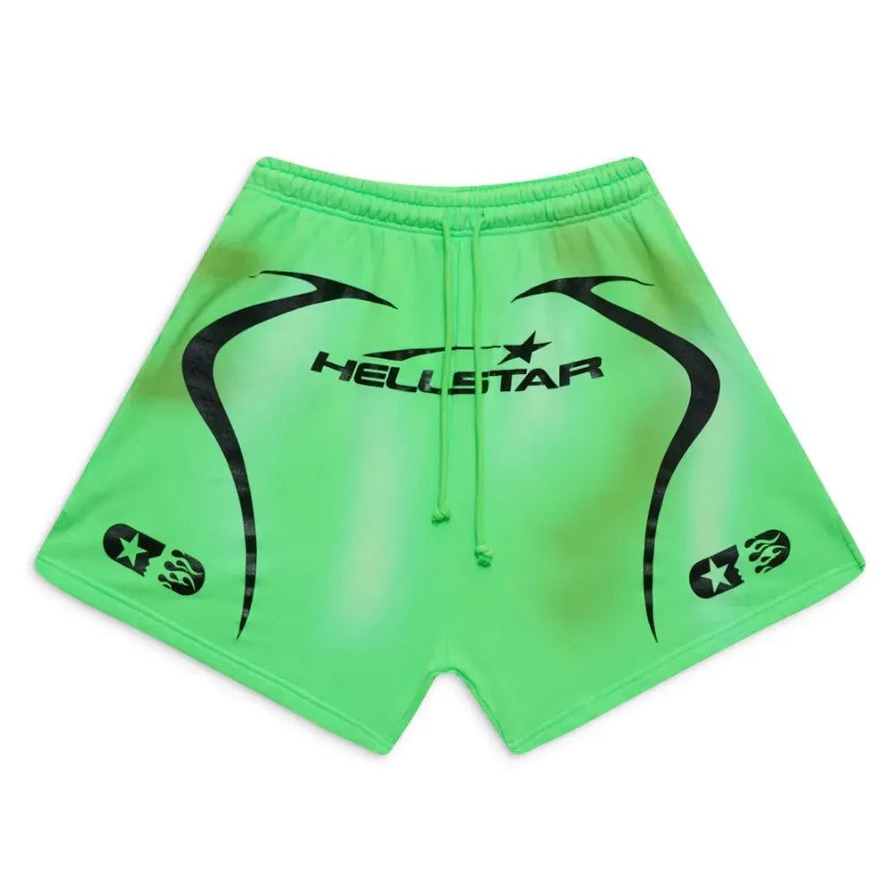 Shorts Hellstar Warm Up Neon Green