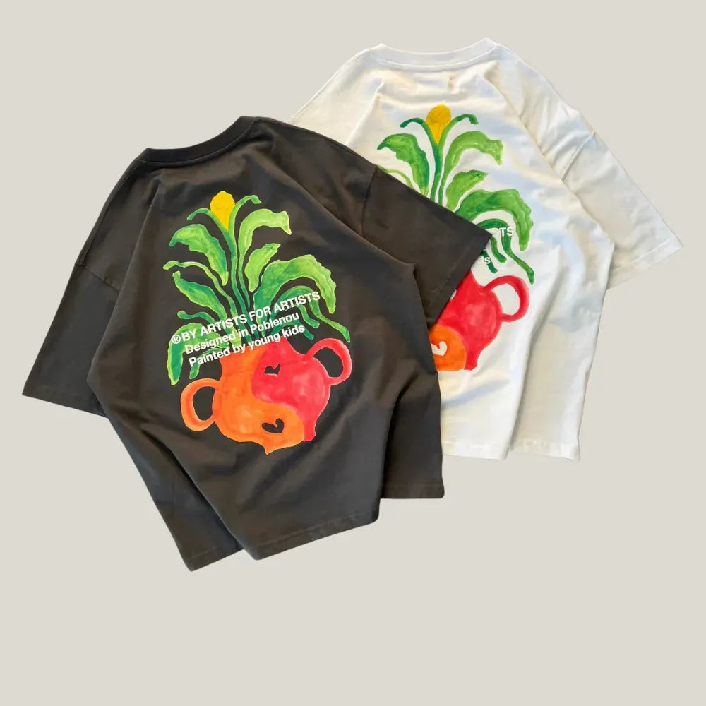 Camiseta Nude Project Plant Ash Grey