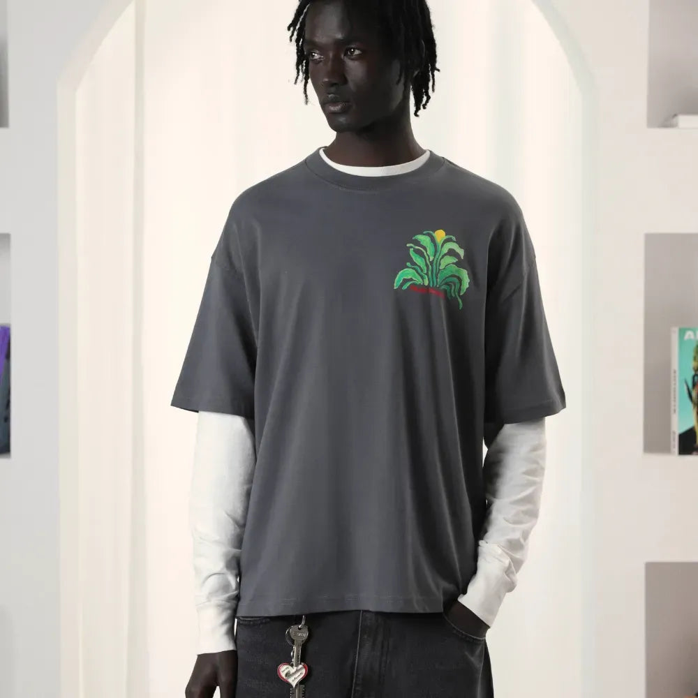 Camiseta Nude Project Plant Ash Grey