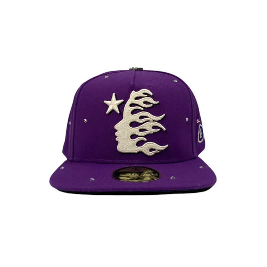 Boné Hellstar OG Logo Rhinestone Purple