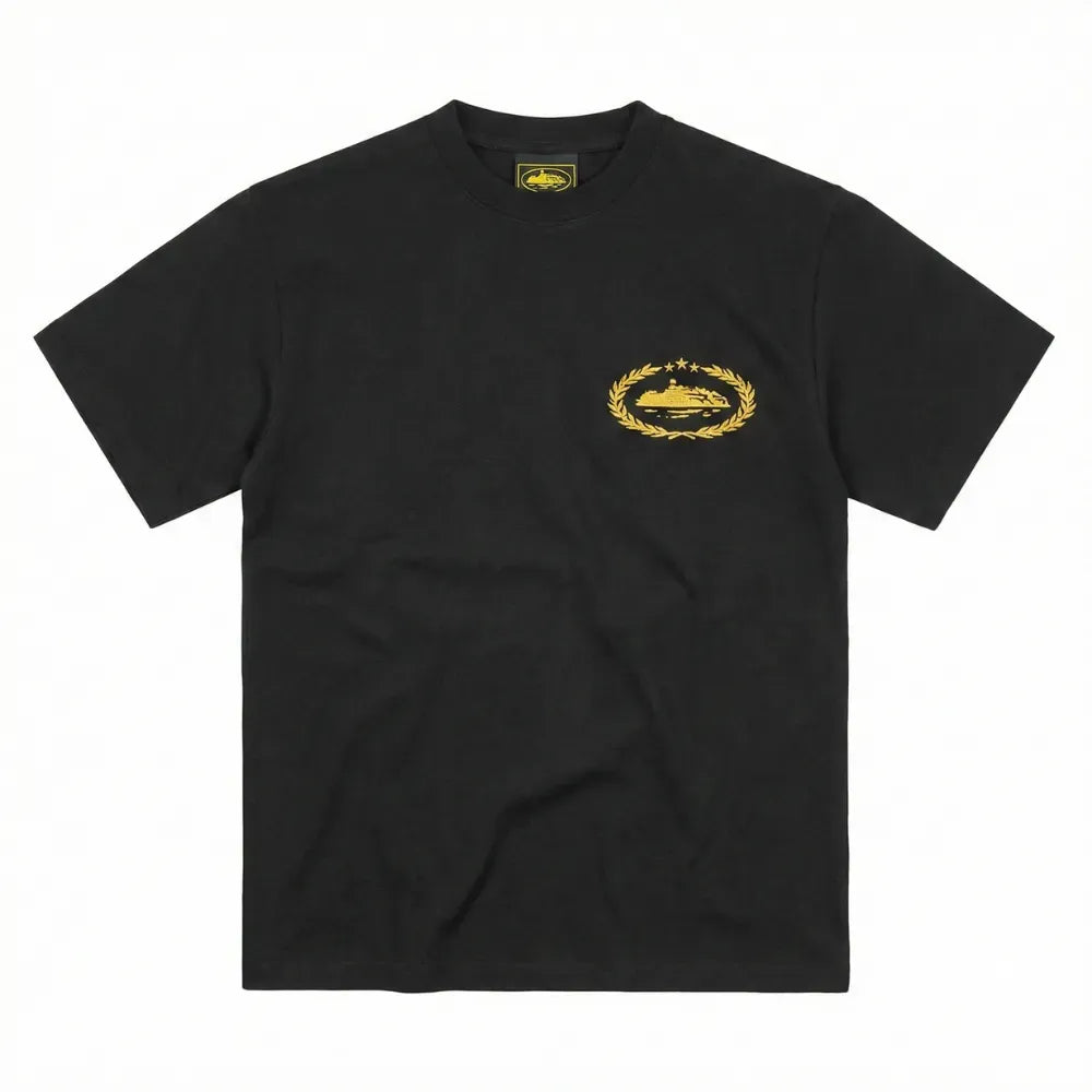 Camiseta Corteiz Royale Heavyweight Black Yellow