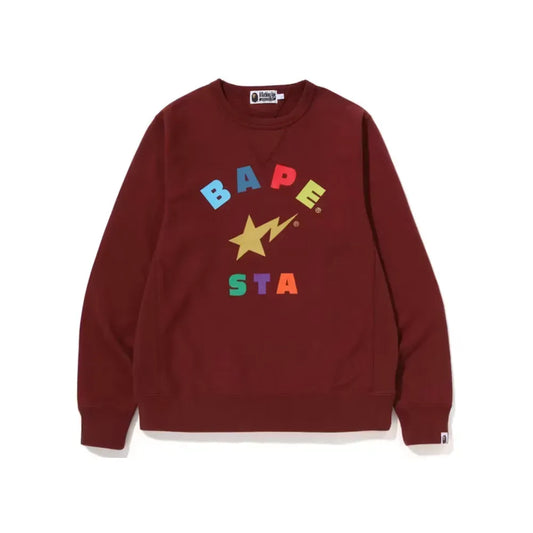 BAPE Sta Crewneck (Burgundy)
