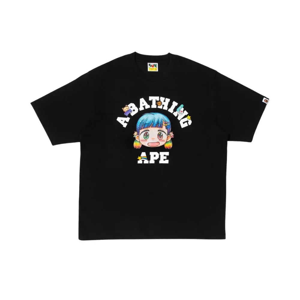 Mr. College x BAPE Relaxed Fit Tee (Black)