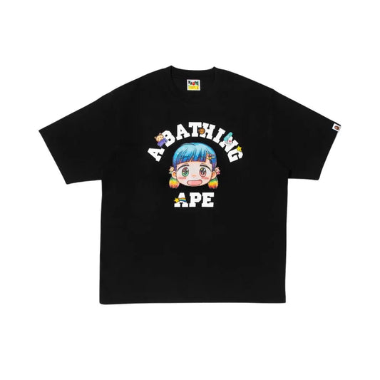 Mr. College x BAPE Relaxed Fit Tee (Black)