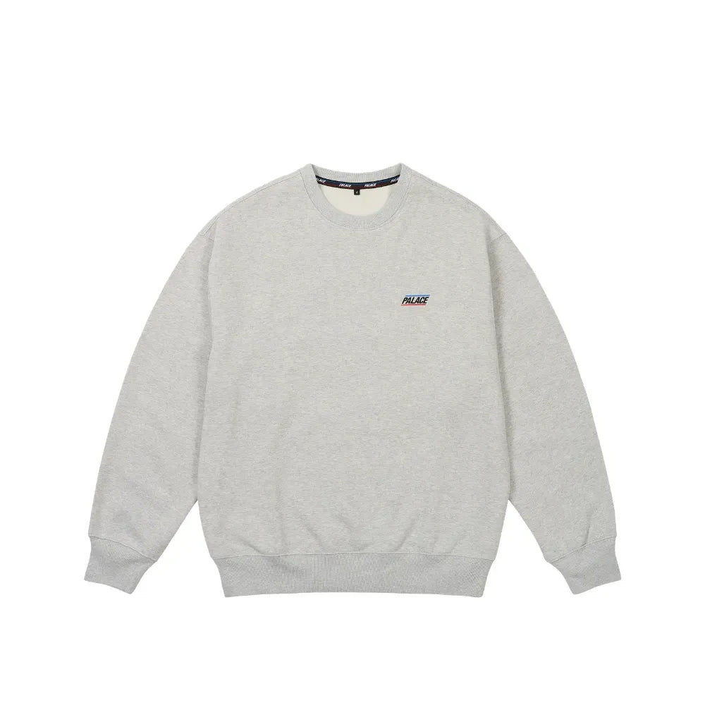 Moletom Palace Basically a Crew Grey Marl