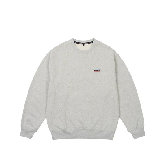 Moletom Palace Basically a Crew Grey Marl