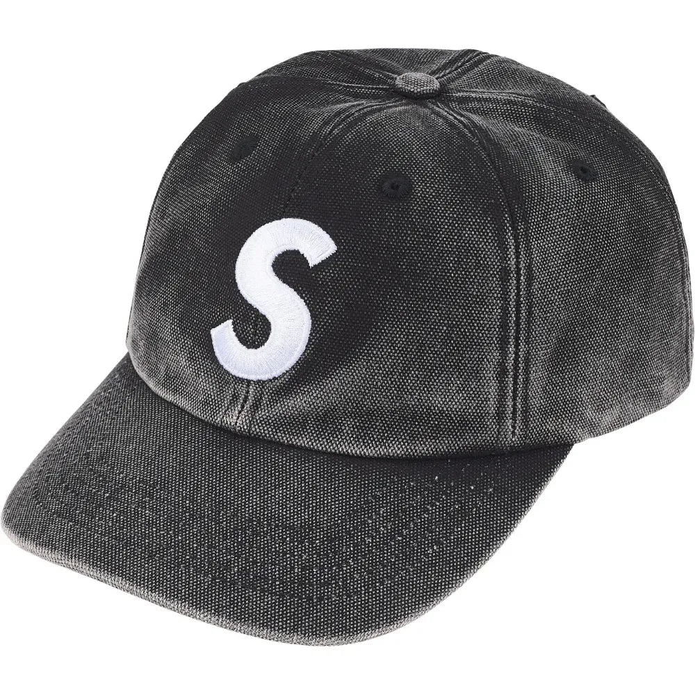 Boné Supreme Pigment Coated S Logo 6-Panel Black