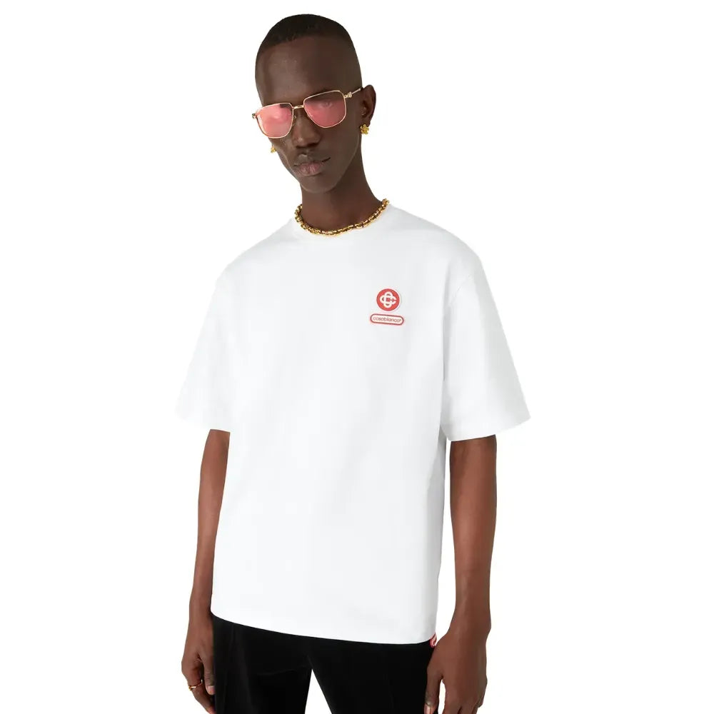 Camiseta Casablanca Logo Patch White