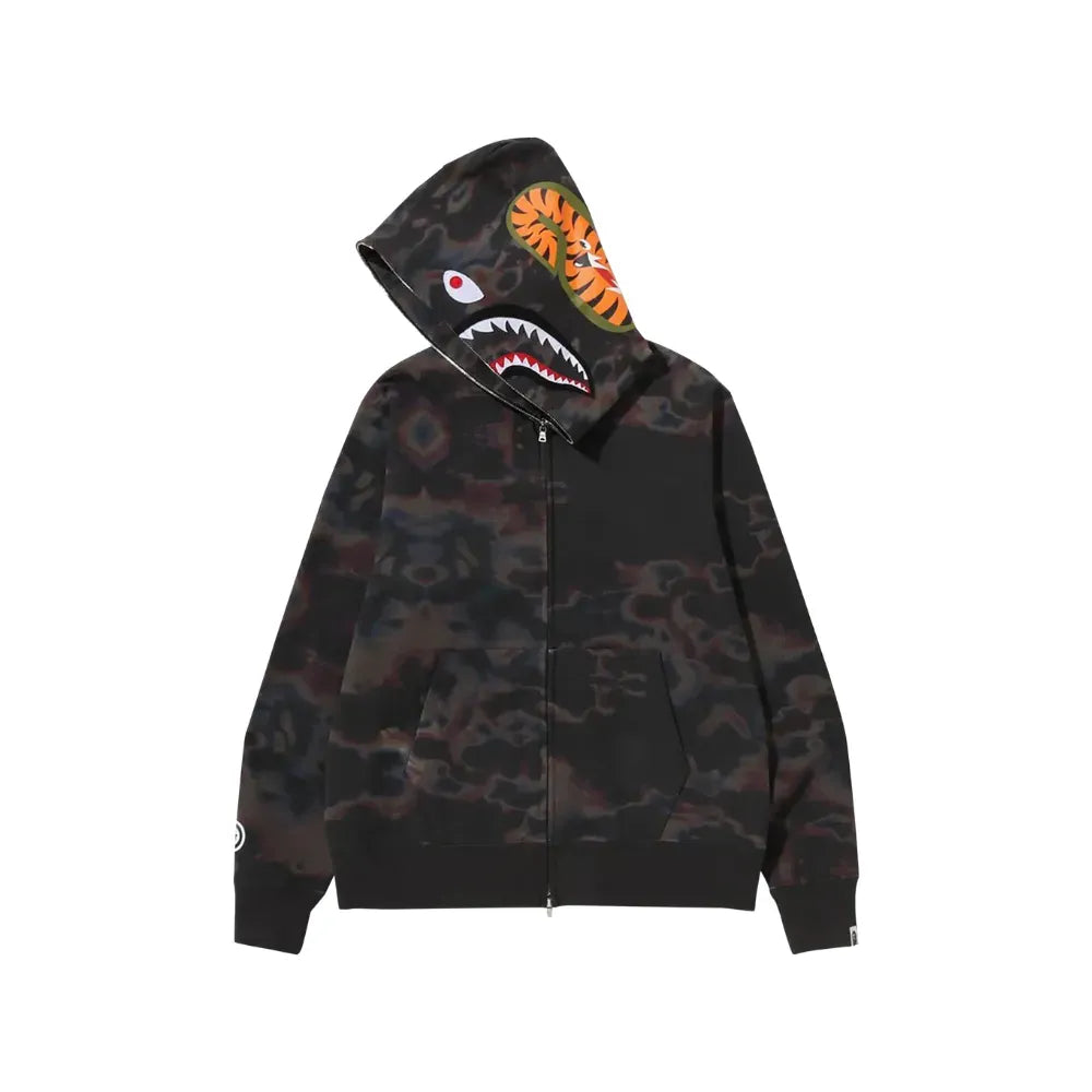 BAPE Thermography Shark Full Zip Hoodie (Black)