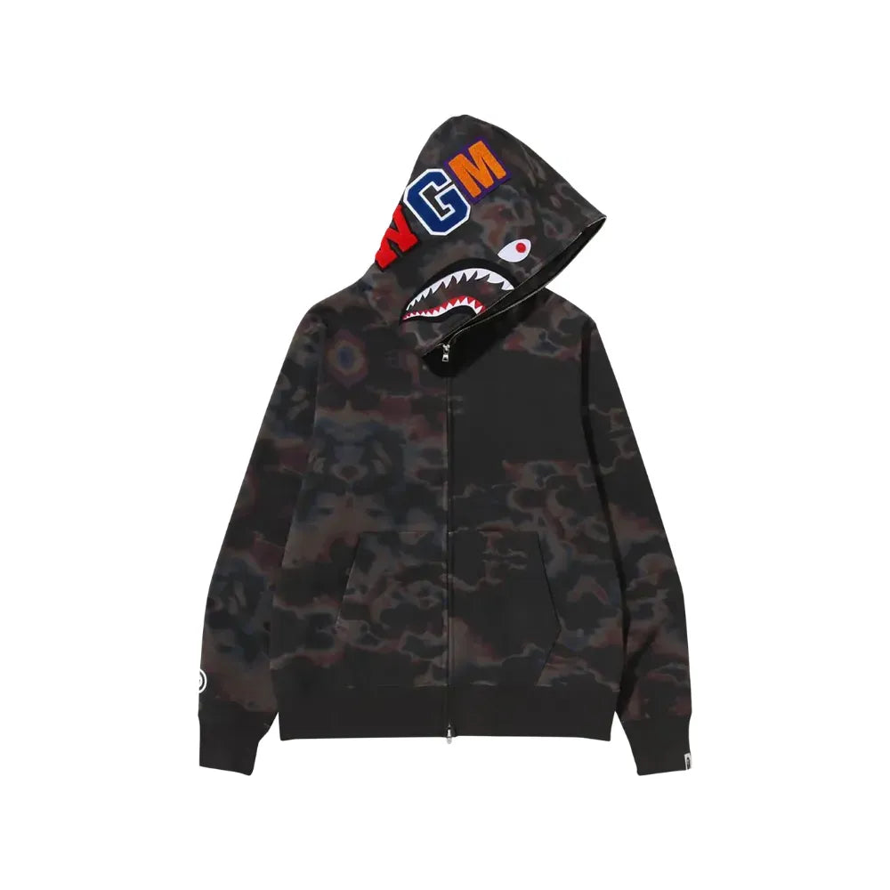 BAPE Thermography Shark Full Zip Hoodie (Black)