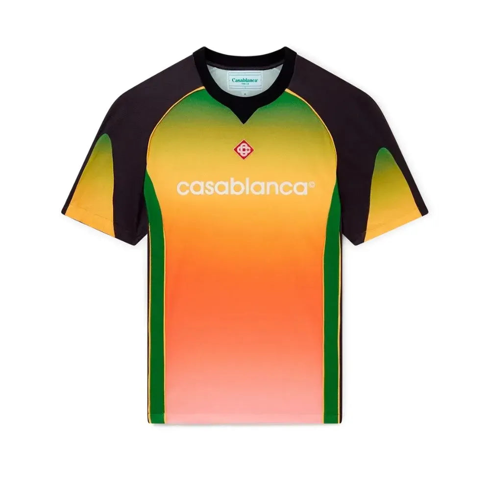 Camiseta Casablanca Gradient Short Sleeve Football Orange