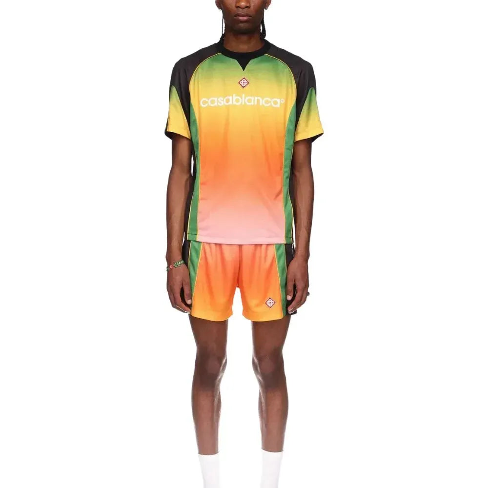 Camiseta Casablanca Gradient Short Sleeve Football Orange