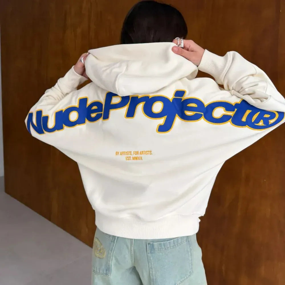 Moletom Nude Project Beast Zip-Up Marshmallow