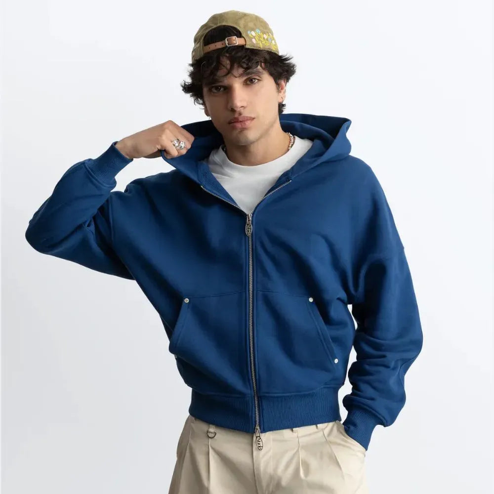 Moletom Nude Project Beast Zip-Up Petrol Blue