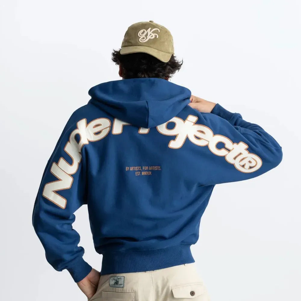 Moletom Nude Project Beast Zip-Up Petrol Blue