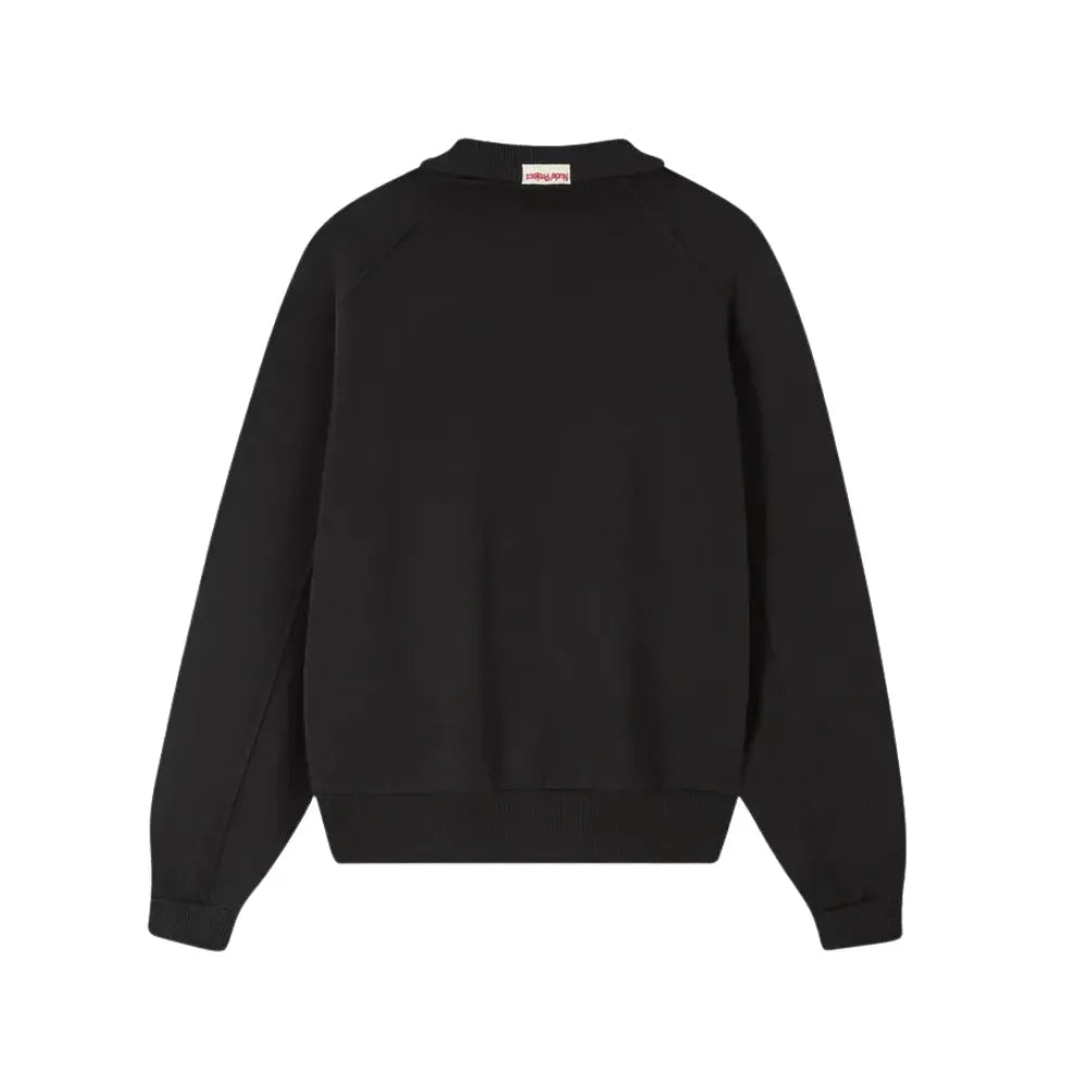 Moletom Nude Project Basic Cherry Quarter-Zip Black