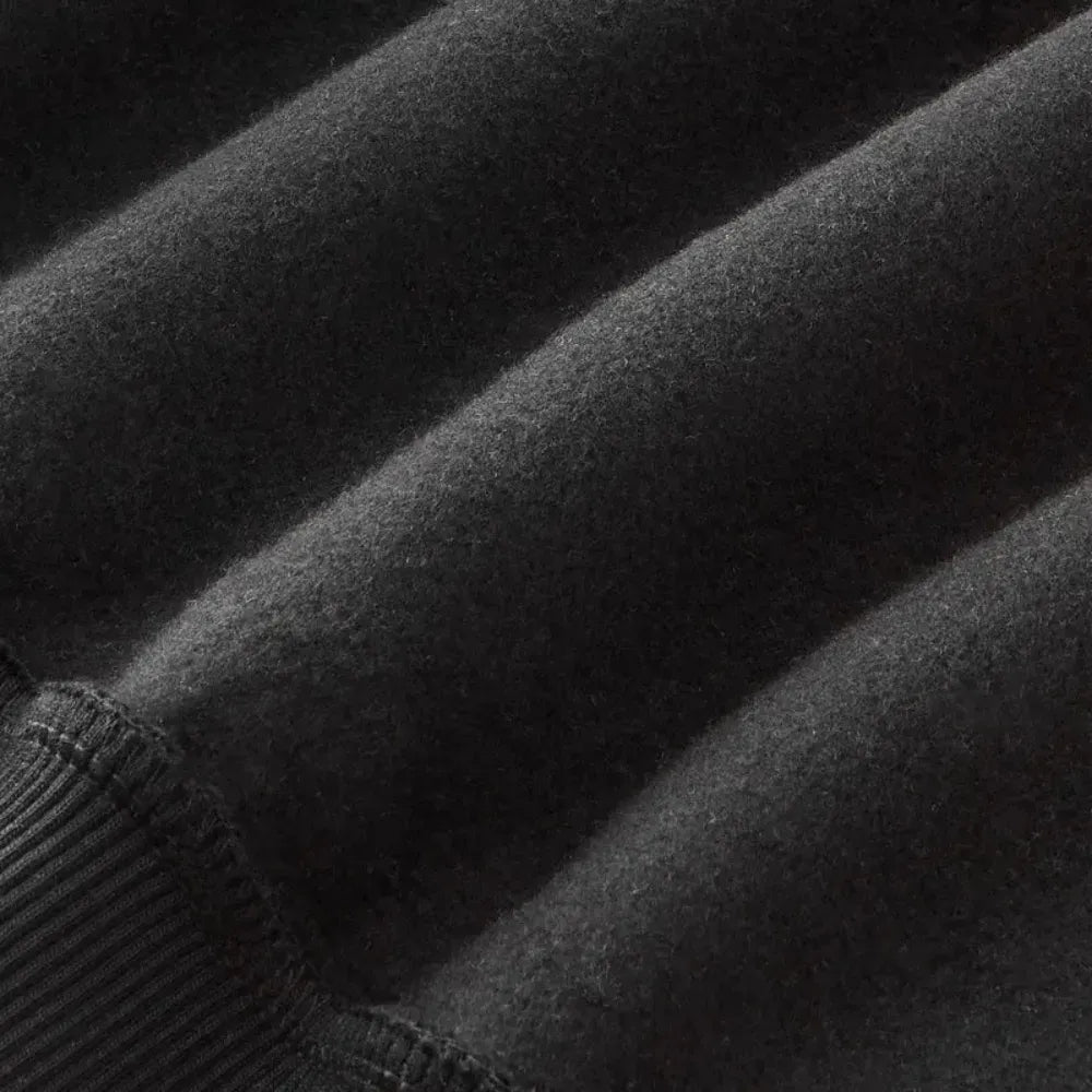 Moletom Nude Project Basic Cherry Quarter-Zip Black