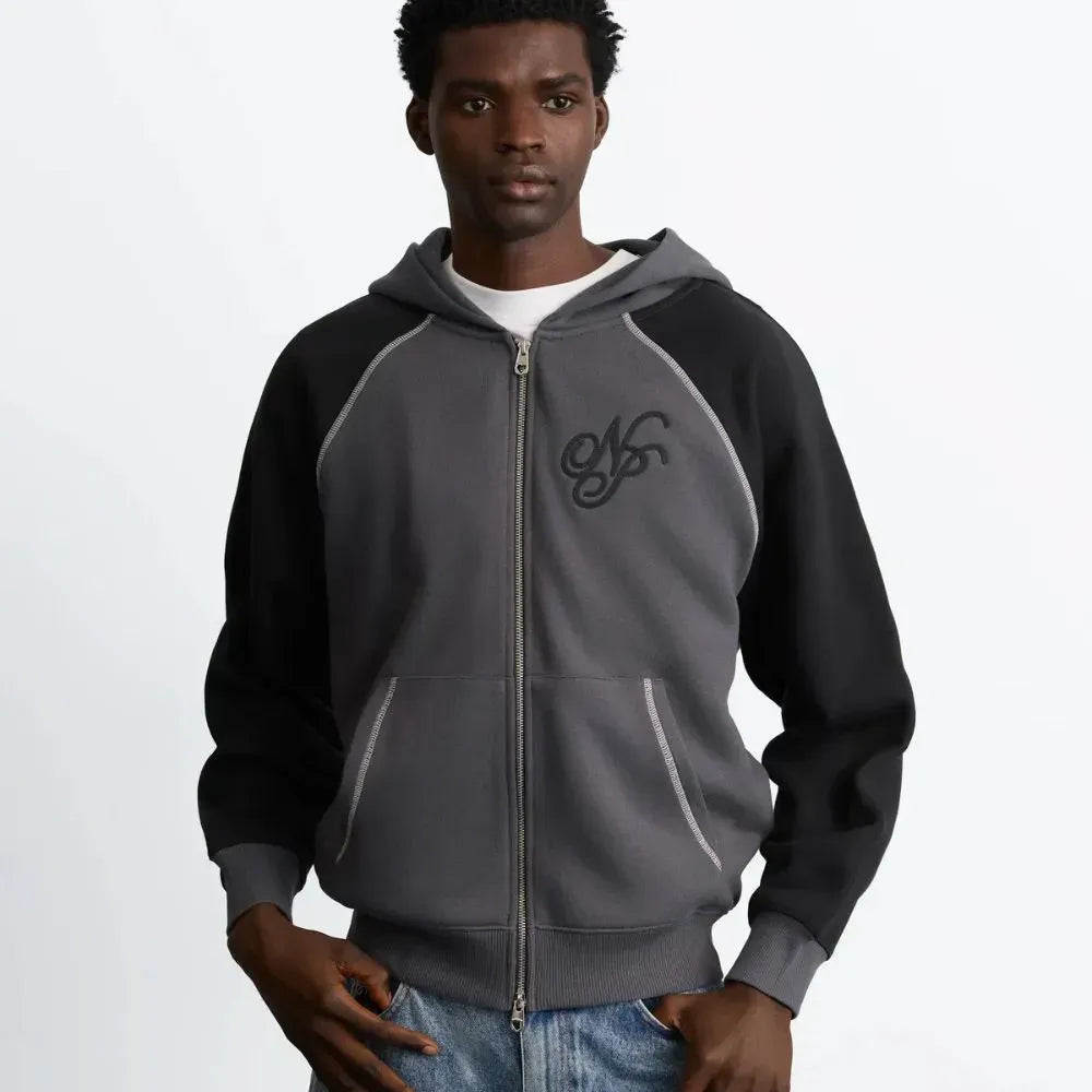 Moletom Nude Project Team Zip-Up Ash