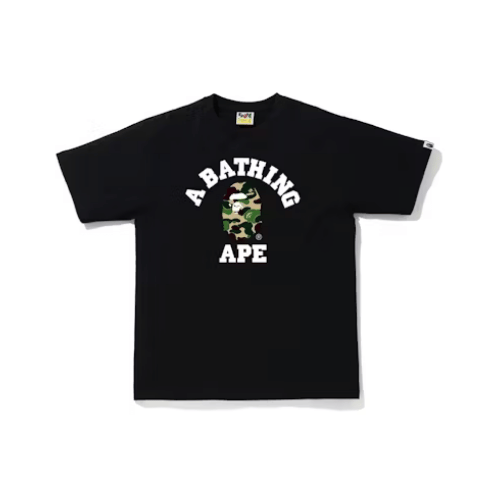 BAPE ABC Camo College Tee (Black/Green)