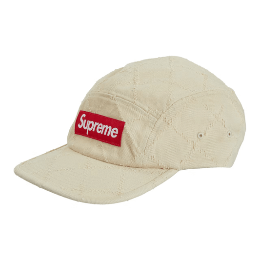 Boné Supreme Punched Denim Camp Dyed Belge