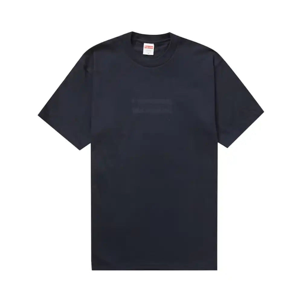 Camiseta Supreme Tonal Box Logo Navy