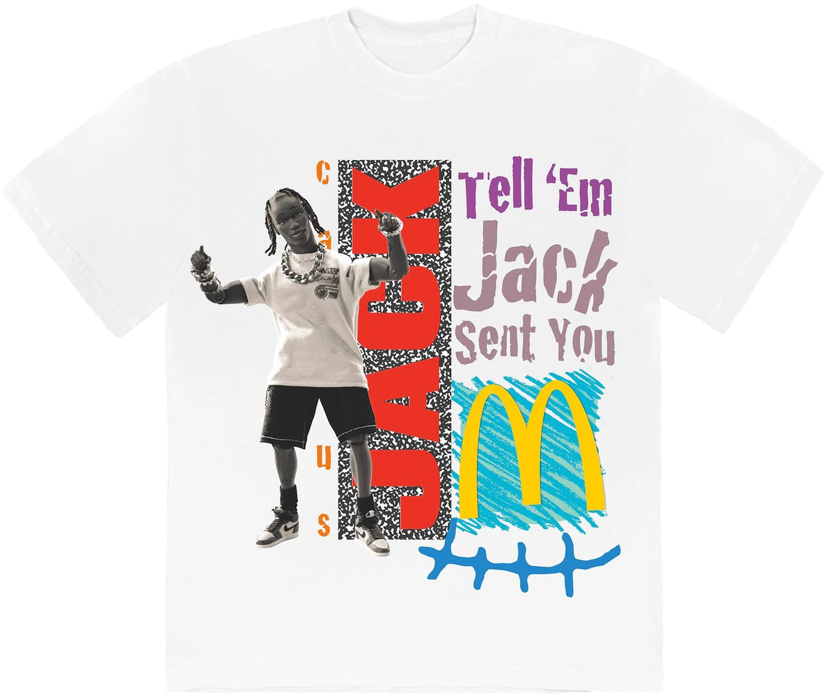 McDonald's x Travis Scott Camiseta Jack Smile Branca