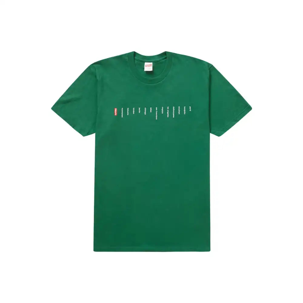 Camiseta Supreme Location Light Pine