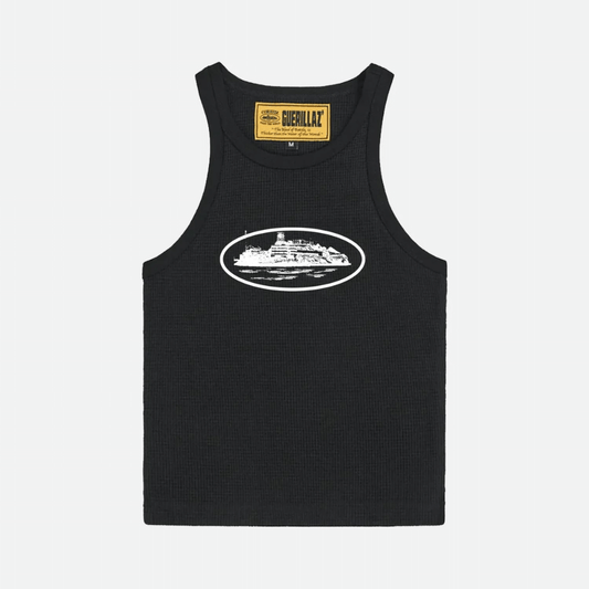 Camiseta Regata Corteiz RTW OG Alcatraz Black White