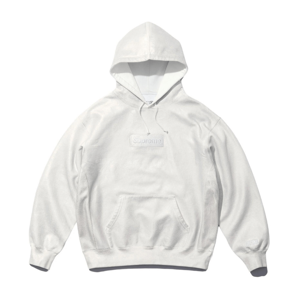 Maison Margiela x Supreme Moletom Foil Box Logo Hooded White