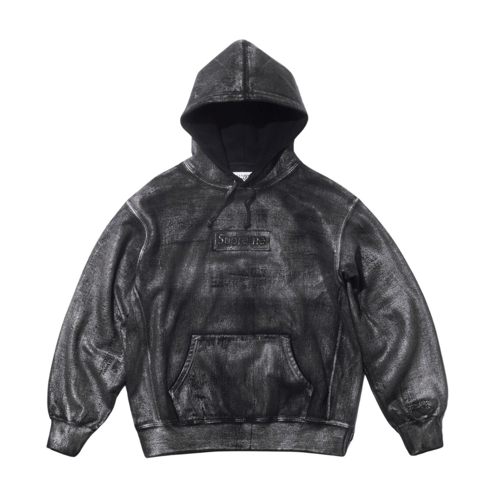 Maison Margiela x Supreme Moletom Foil Box Logo Hooded Black