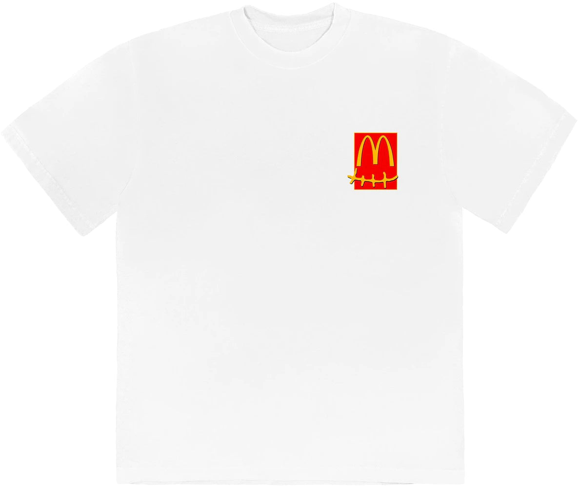 McDonald's x Travis Scott Camiseta Action Figure Branca