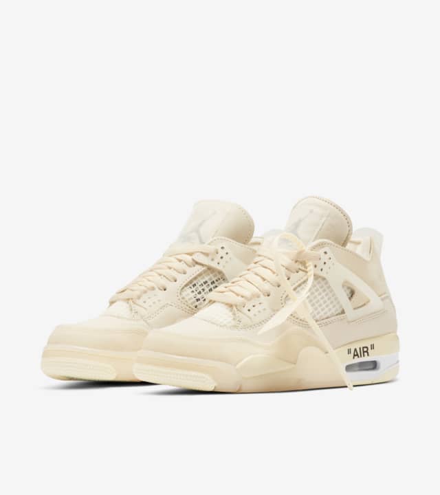 Off-White x Air Jordan 4 Sail Feminino
