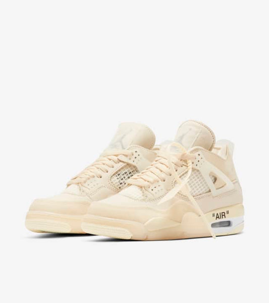 Off-White x Air Jordan 4 Sail Feminino