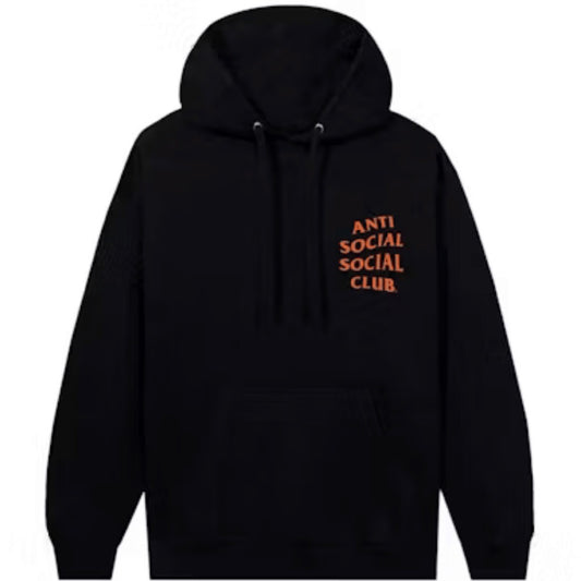 Anti Social Social Club Mind Games Hoodie (Black/Orange)