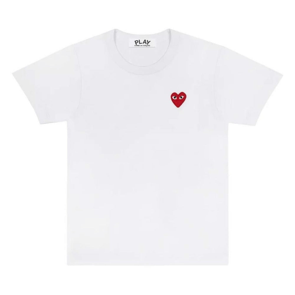 Camiseta Comme des Garçons PLAY Heart Logo White