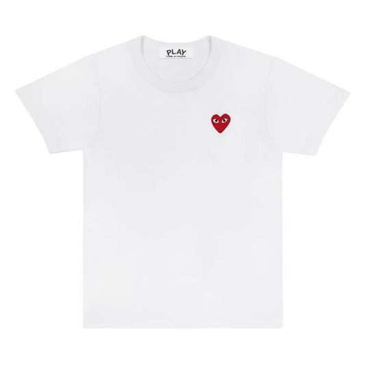 Camiseta Comme des Garçons PLAY Heart Logo White