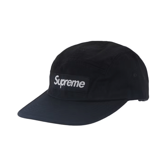 Boné Supreme Washed Chino Twill Camp Black